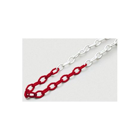 Catena segnaletica - bianco/rosso - 5 mt.