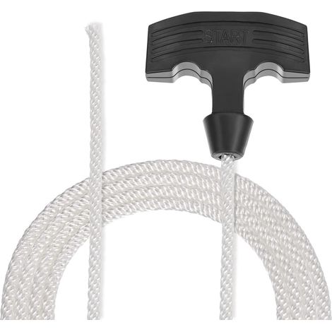 Cordon de lanceur à rappel Sourcing Map avec poignée en caoutchouc, diamètre 6 mm, 1,5 m (5 pi), (1/3)
