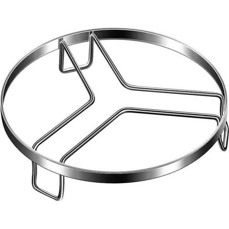 2 grilles de cuisson vapeur rondes en acier inoxydable - Multifonctionnel - Pour marmites et autocuiseurs - 15 cm (1/4)