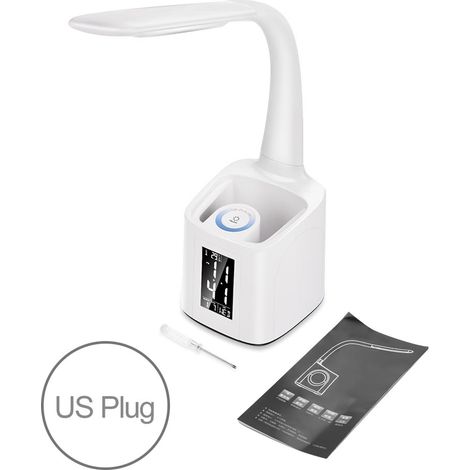 Lampe LED multifonctionnelle 7 en 1 avec porte-stylo à intensité variable et chargeur USB pour la protection des yeux (1/5)