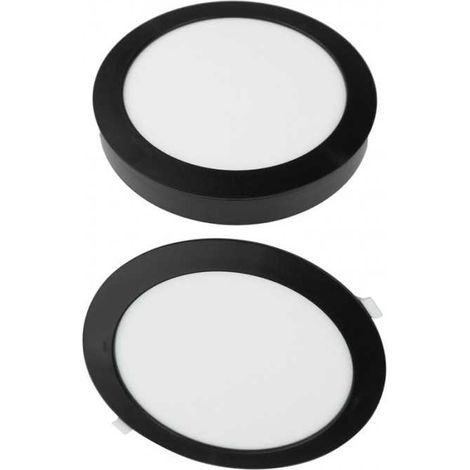 Downlight redondo de techo 24W CCT 2 en 1 negro NT/PT (1/4)