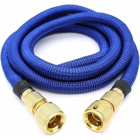 Tuyau d\'arrosage, Extensible à Jardin Tuyau d\'eau Tuyau Rétractable Flexible avec Fixations en Métal pour Irrigation/Nettoyage du Jardin/Voiture de Lavage (2.5m)-Crezuo (1/4)