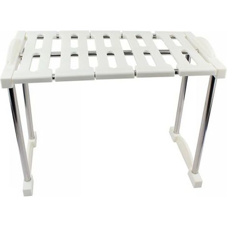 TrAdE Shop Traesio - Mensola Sovrapponibile Salvaspazio Impilabile Organizer Cucina Armadio Mobili 30 - (1/2)