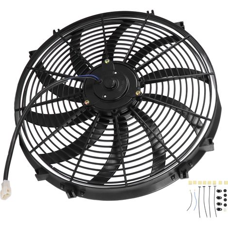 Ventilateur électrique de climatisation automobile 16 pouces, 10 pales, à pousser/tirer, remplacement pour camions et camping-cars, 12 V CC (1/5)