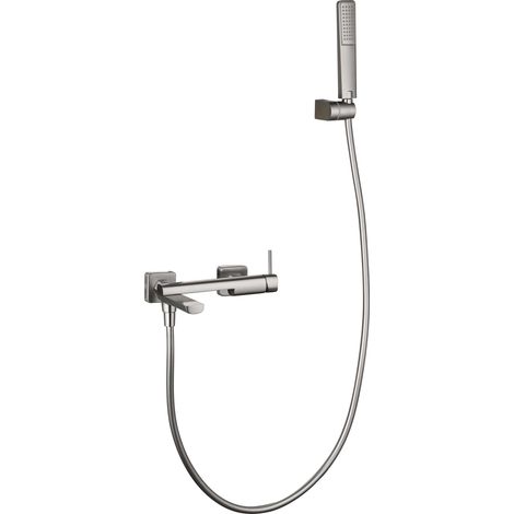 Kit baño/ducha monomando Firenze níquel cepillado [ IMEX® ]