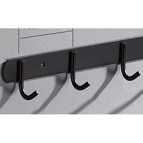 Porte-manteau mural en acier inoxydable avec 3 crochets décoratifs, pour murs épais, noir nordique (1/5)