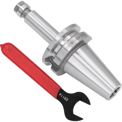 Spannzangenfutter aus 20CrMnTi-Kohlenstoffstahl, hochpräziser CNC-Spannzangenhalter mit Schraubenschlüssel, für Fräs- und Spindelstangen, 1 Stück (1/5)