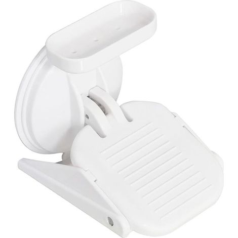 Repose-pieds de douche pour se raser les jambes - Repose-pieds avec ventouse puissante, repose-pieds antidérapant pour la douche, tabouret de douche repose-pieds réutilisable, pliable et portable