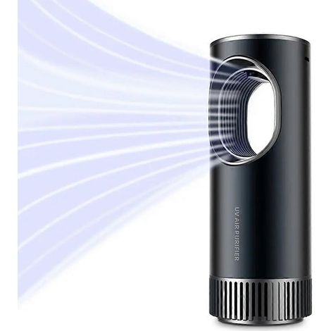 Purificateur d'air UVC, ozoniseur à ions négatifs, désinfecteur d'air portable, nettoyant et désodorisant pour l'intérieur de voiture (1/5)