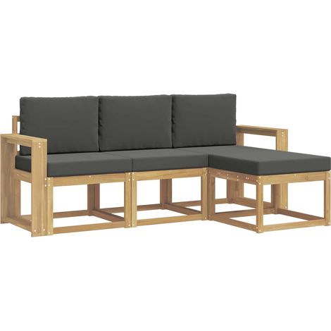 Set di divani da esterno 4 pz Salotto da Giardino (1/5)