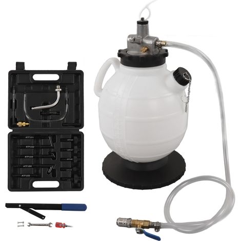 Kit de remplissage d'huile de transmission manuelle et automatique 7,5L avec 15 adaptateurs ATF, étanche et portable pour transfert de fluide (1/5)