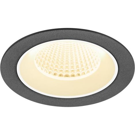 Encastré downlight NUMINOS® M intérieur 3000 K 40° IP20 rond noir / blanc - SLV - 1009617