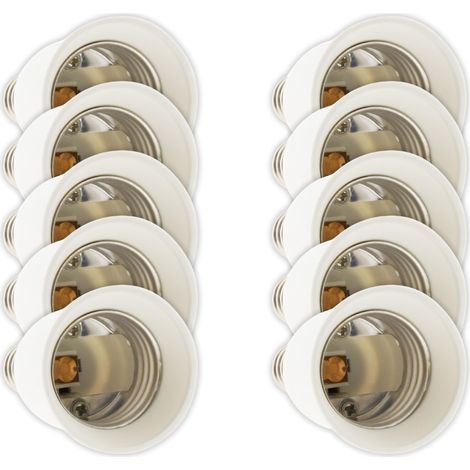Lot de 10 adaptateurs douille E14/E27 - Zenitech