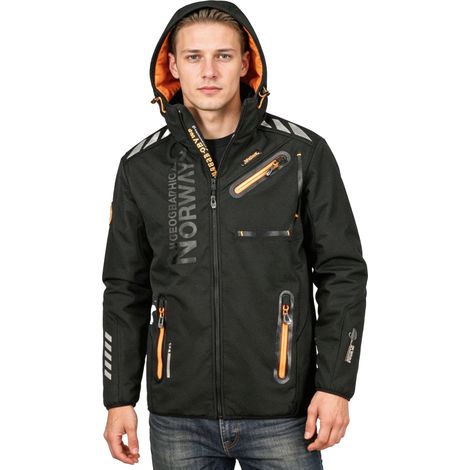 Sportjacke für Herren Geographical Norway Royaute DB MEN 068 schwarz (WY1999H/GN/Schwarz/Orange) M (1/5)