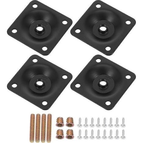 Rinforzo per gambe di tavolo, riparazione mobili, fissaggio stabile, ferro quadrato, 1 set (1/5)