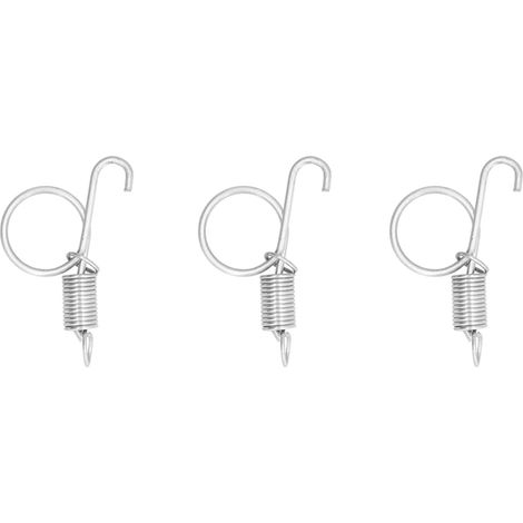 Lot de 20 crochets ressort de porte de cage en métal, loquet à doigt pour fixer la porte de cage à lapin, équipement d'élevage, 6x2,1 cm (1/5)