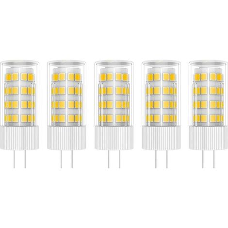 5X G4 LED Lampe 5W Birne Lampe 51 SMD 2835LEDs Warmweiß 3000K LED Birne 400LM Entspricht 50W Halogenlampe AC 220V [Energieklasse A+] (1/4)