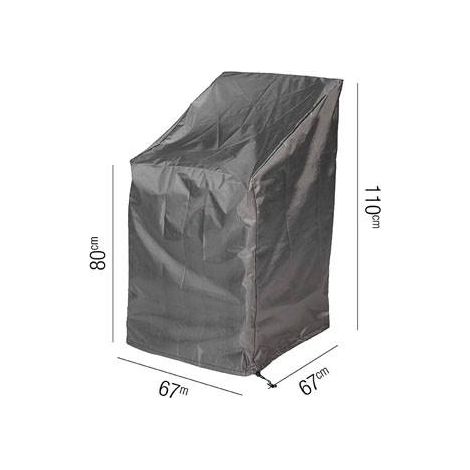 Funda para silla de jard铆n 7962 67x67x110 AeroCover gris Homms