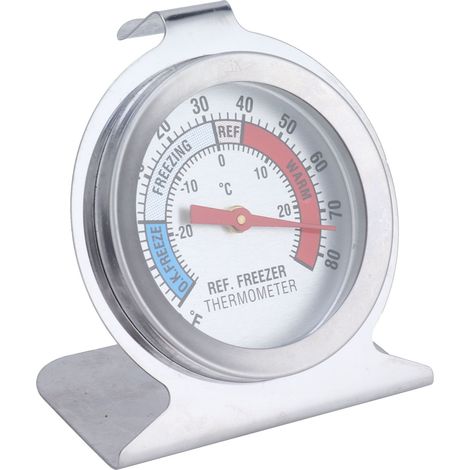 Thermomètre de réfrigérateur en acier inoxydable à cadran haute précision pour la maison et les restaurants (1/5)