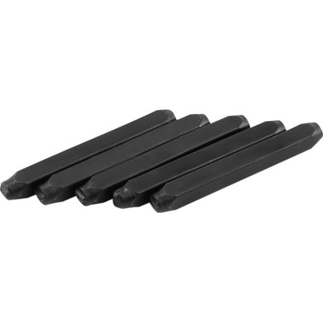 AZ Hochleistungs-Kohlenstoff-Metallstempelset (4 mm) zum Markieren von Metall, Leder und Holz – Set mit rotem Etui (1/5)
