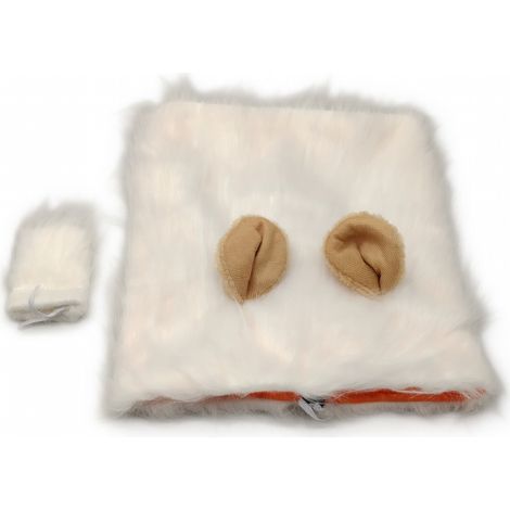 Déguisement lion pour animaux blanc S x 3 modèle 55