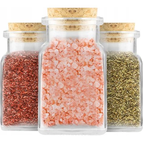 12 BARATTOLI PER SPEZIE DA 150 ML CON SUGHERO (1/5)