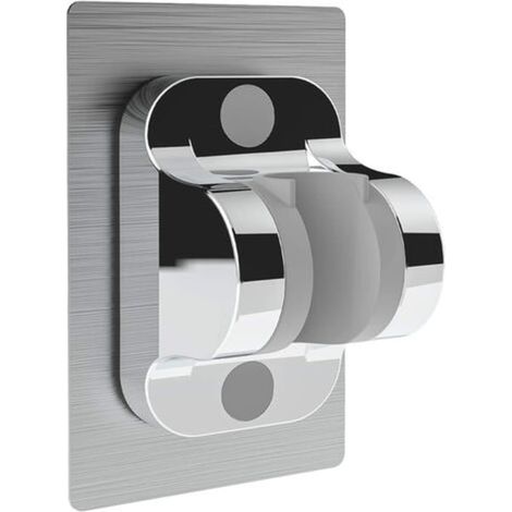 Support de douche adhésif - porte pommeau de douche à fixation renforcée, inclinaison réglable, imperméable (1/3)