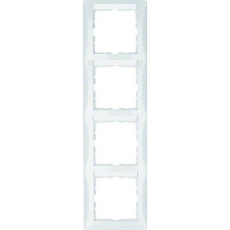 BERKER 4 PRISES VERTICALES S.1 BLANC POLAIRE BRILLANT 10148919