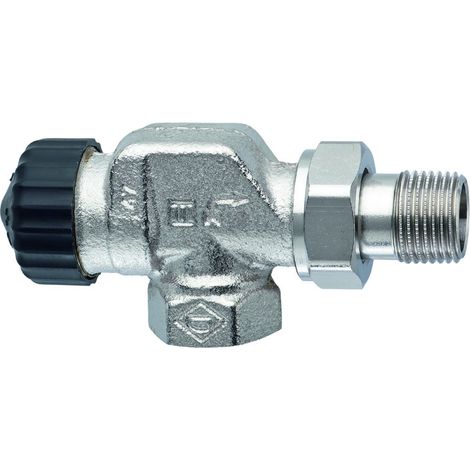 HEIMEIER Thermostat-Ventilunterteil mit geringem Widerstand, Axialform, DN10, 2245-01.000 (1/3)