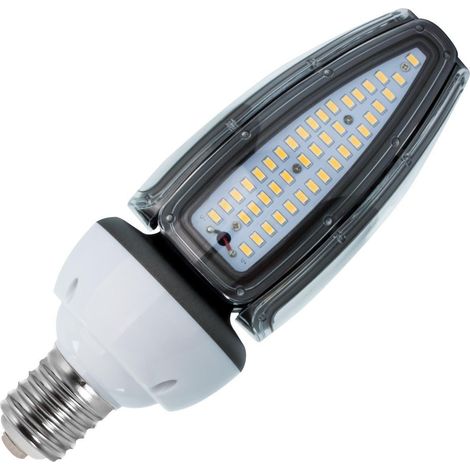 Ledkia – Ampoule LED Éclairage Public E40 50W 5500 lumens IP65 2700K blanc chaud – Angle d'ouverture 360º – Pour 220-240V AC