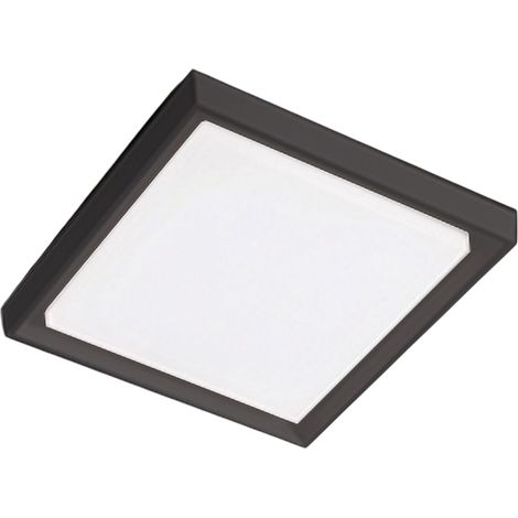 Alu Lampada da Parete e Soffitto in Alluminio Pressofuso Grigio Scuro 30W LED 3000K IP54, Design Moderno e Versatile per Ambienti Interni ed Esterni (1/2)
