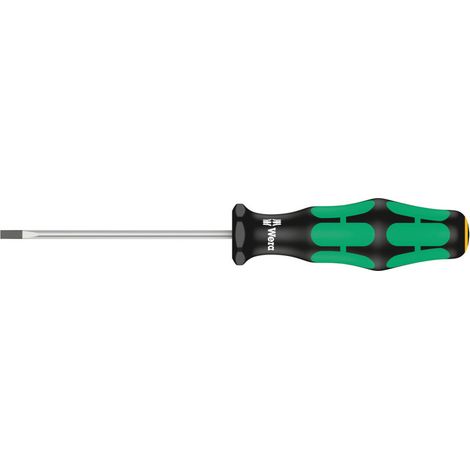Wera 335 Schlitz-Schraubendreher - Elektrikerklinge, 0,5 x 3 x 80 mm