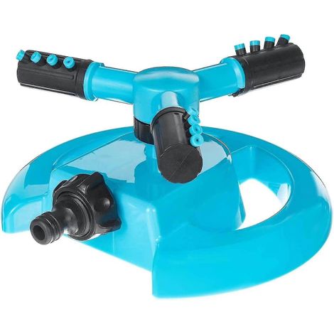 Arroseur de jardin, arroseur de pelouse automatique, arroseur de pelouse à 3 bras, arroseur rotatif à 360° pour pelouse (1/5)