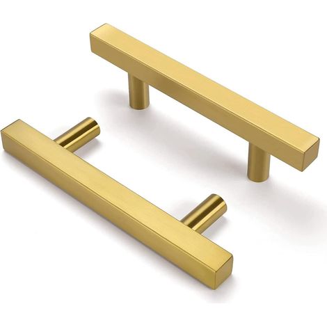 2er Set Metallgriffe 64 mm Achsabstand Schlafzimmergriff Edelstahl Bürogriff mit Schrauben