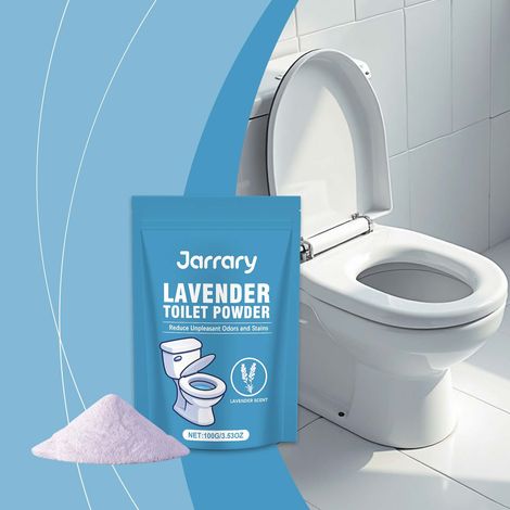 Lavender-scented toilet cleaner powder, suitable for everyday household use, cleaning and deodorizing toilet bowls - 100g (1/5)