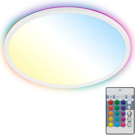 LED Panel Ø42 cm - 22W, 3000lm, dimmbar, Fernbedienung, CCT, RGB, weiß