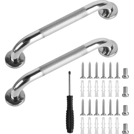 barres d'appui de douche pour salle de bain pour personnes âgées, poignées de sécurité antidérapantes en acier inoxydable pour salle de bain, cuisine, toilettes, marches extérieures (1/5)