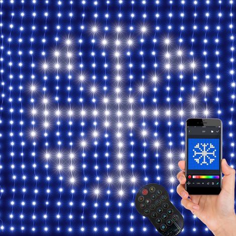 Rideau lumineux animation personnalisable en bluetooth (1/2)