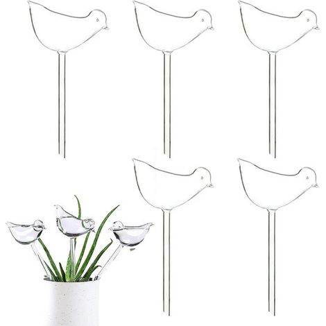 Allecto Premium – Automatisches Bewässerungssystem – 5 Einheiten – Transparent – Für Zimmer- und Gartenpflanzen (1/5)