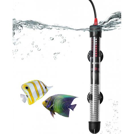 BEBUSINGOTO Calentador de acuario ajustable de 120 l y 100 W con termostato de 20 a 34 °C para acuarios y peceras. (1/5)