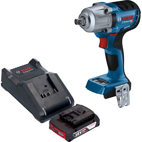 Visseuse à chocs sans fil Bosch GDS 18V-450 PC Professional 18 V 450 Nm 1/2" sans balais + 1 batterie 2,0 Ah + chargeur (1/5)