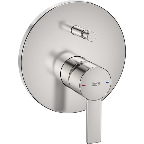 Mitigeur encastré pour bain-douche (2 voies) - Collection TARGA A5A0B5FSM0 - Roca - Couleur : Acier inoxydable (1/2)