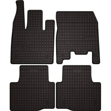 Alfombrillas de goma para coche: Jaguar I-Pace SUV (con extintor en el lado del pasajero) (2019-) - negras, ajustadas (1/5)