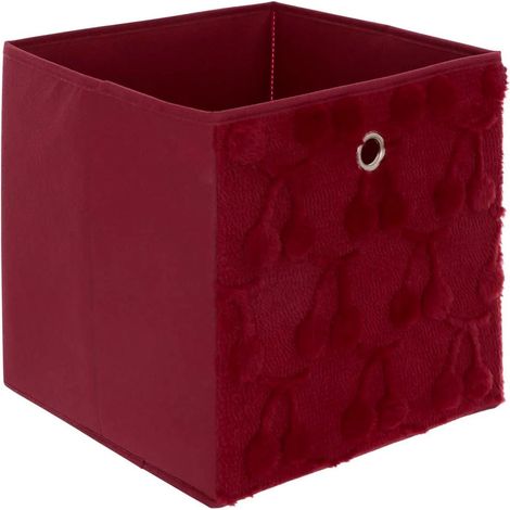 Boîte de Rangement Enfant "Fraci" 30x30cm Rouge