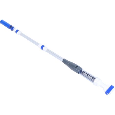 Aspiratore per piscine a batteria con serbatoio flessibile per pareti e pavimento, ideale per la pulizia di detriti, fondo, pareti e scalini della piscina (batteria non inclusa) (codice articolo: K-10