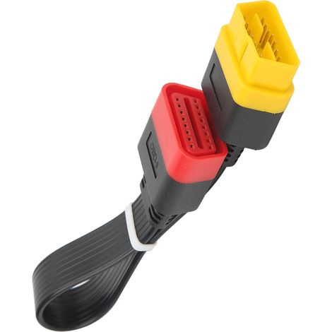 Câble extension OBD2 OBDII 16 broches mâle vers femelle, adaptateur connecteur diagnostic auto, rallonge robuste pour scanner véhicule, 16Pin male female, outil de test automobile. (1/5)