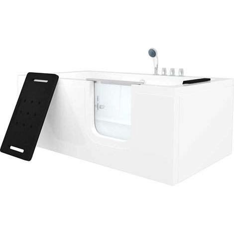 Seniorenwanne mit Tür S15-TH-R 85x160cm Thermostat-Armatur (1/5)