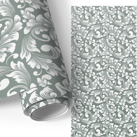 Klebefolie für Möbel - Möbelfolie - Selbstklebefolie - Küche folieren - Schrank folieren - Tischfolie - Elegantes Muster 50x100 cm