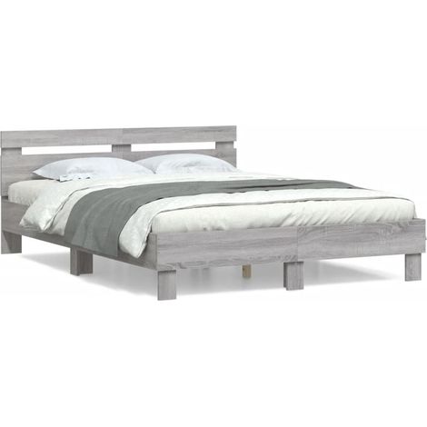 Maison Exclusive - Giroletto Testiera Grigio Sonoma 140x190 cm Legno Multistrato (1/5)