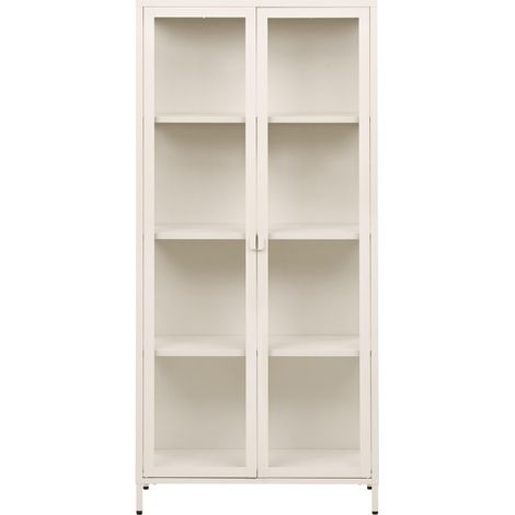 MAINE-Buffet haut 175 cm blanc cassé (1/5)